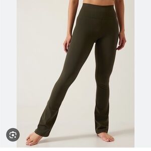 Athleta Transcend Slim Pants, Aspen Olive size small